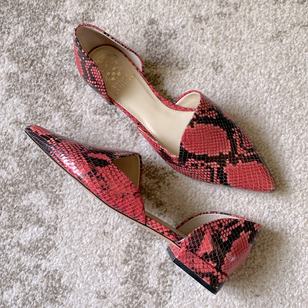 Vince Camuto Snakeskin Flats